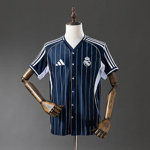 Real Madrid Real Madrid 25/26 Baseball - Navy Blue Jersey S-4XL