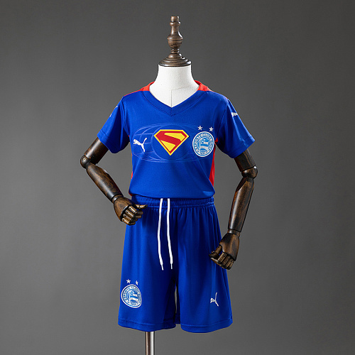 Bahia Bahia 25/26 Kids kit Superman Edition - Blue & Red Jersey SIZE:16-28