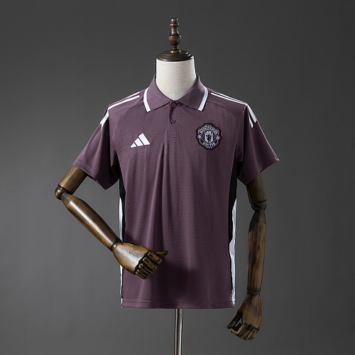 Manchester United M-U 25/26 POLO - Grey Purple S-XXL