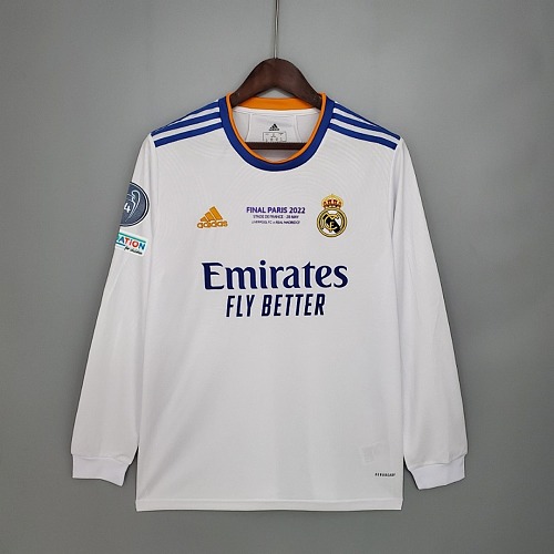 Real Madrid 21/22 Real Madrid final version long sleeve home S-XXL