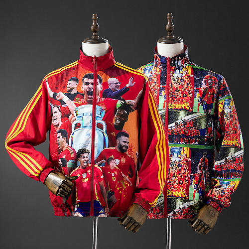 Spain Spanish Yamal Reversible Jacket Windbreaker - Red S-XXL