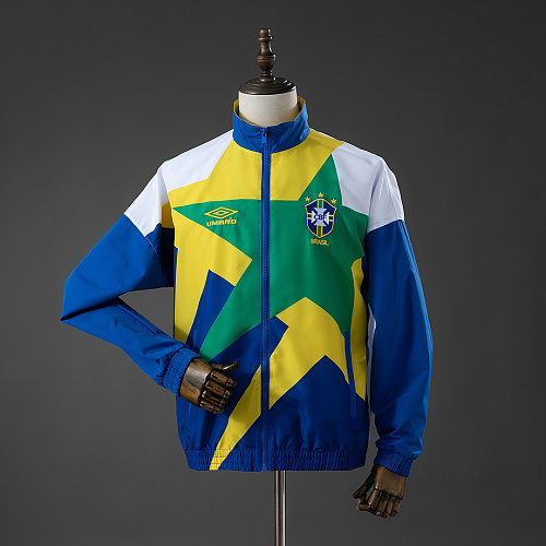 Brazil Brazil 92/94 Track Jacket Retro Windbreaker S-XXL