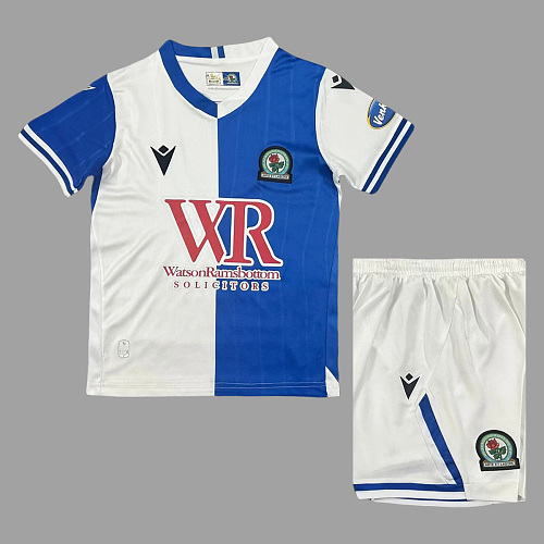 Blackburn Rovers 25/26 Blackburn Rovers Home Kids Soccer Jersey Size 16-28