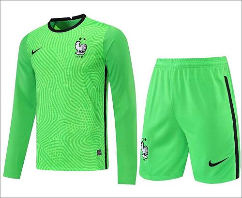 France 2122 France Green Long Sleeve Goalkeeper S-XXL (can be sold separately)