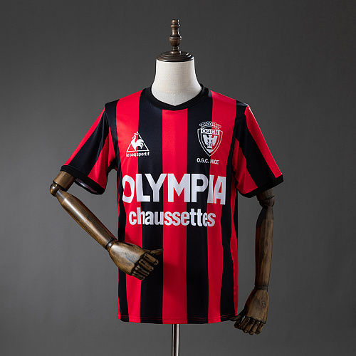 OGC Nice OGC Nice 77/78 Home Retro Jersey S-XXL