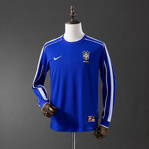 Brazil Brazil 1998 Away Retro Long Sleeve Jersey S-XXL