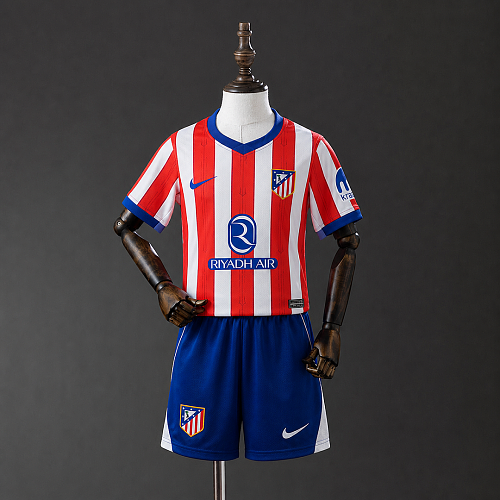 Atletico Madrid Atletico Madrid 26/27 Home kids kit Jersey SIZE 16-28