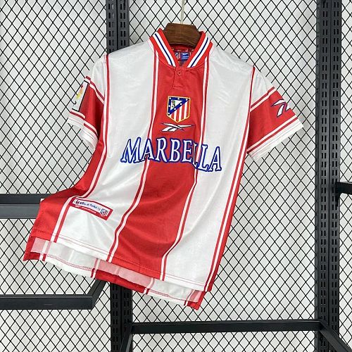 Atletico Madrid Atletico Madrid 1999/00 Home Retro Jersey