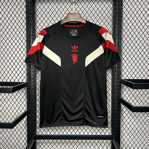 Manchester United M-U 2024/25 Originals Tee Black Jersey S-2XL