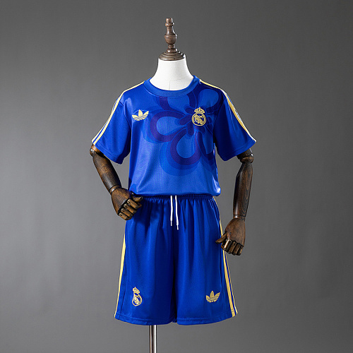 Real Madrid Real Madrid 25/26 Cultural Story - Blue Kids Kit Jersey SIZE 16-28