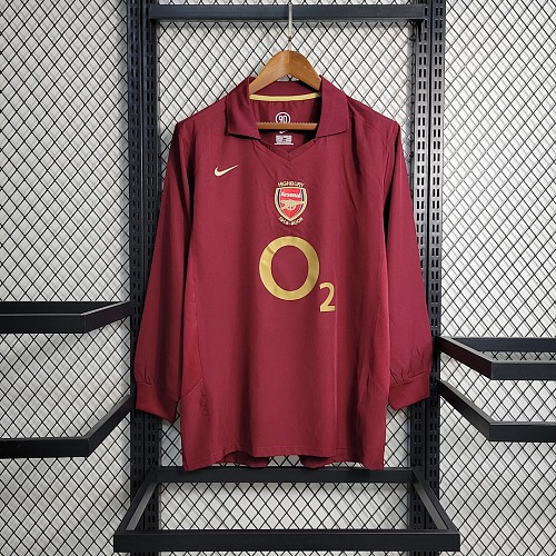 Arsenal Retro 05-06 Arsenal Home Long Sleeve Size S-XXL