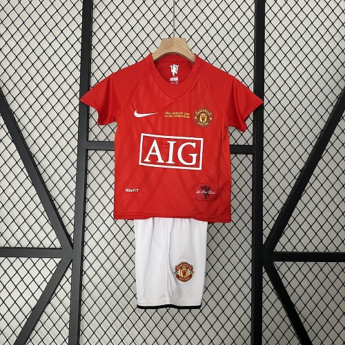 Manchester United kids M-U 07/08 Champions League version home size: 16-28