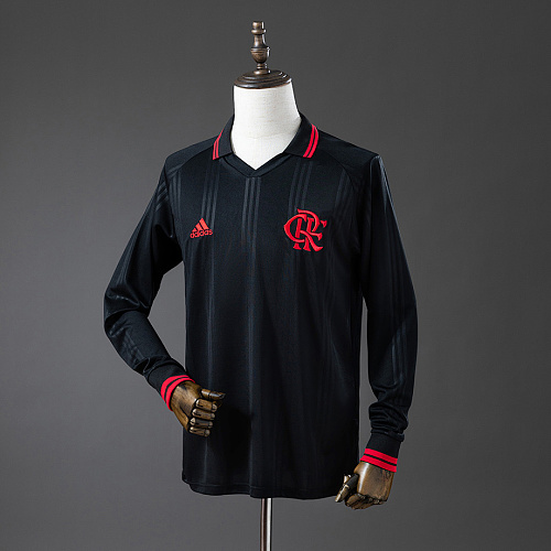 Flamengo Flamengo 2019/20 Black Classic Edition Long Sleeve Retro Jersey S-XXL