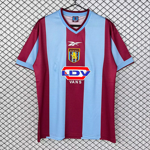Aston Villa 99/00 Aston Villa Home Retro Soccer Jersey