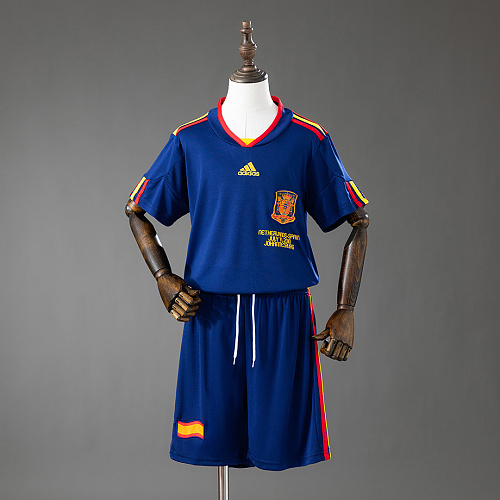 Spain Spain 2010 Away Retro Kids Kit Jersey SIZE 16-28