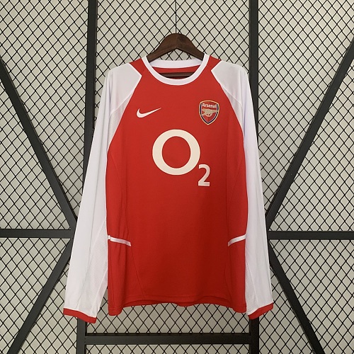 Arsenal Retro long sleeve Arsenal 02/04 Home S-XXL