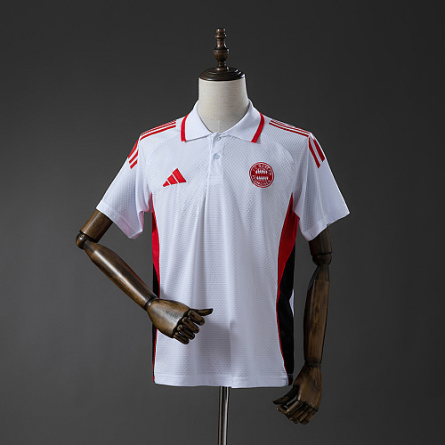 Bayern Munich Bayern Munich 25/26 POLO - White & Red S-XXL