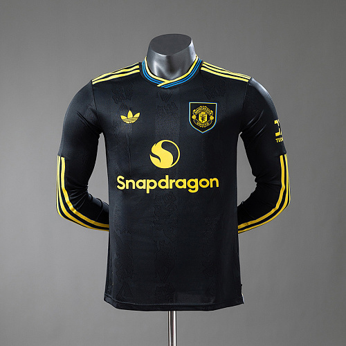 Manchester United M-U 25/26 Third Away Player Version Long-sleeved Jersey S-XXL