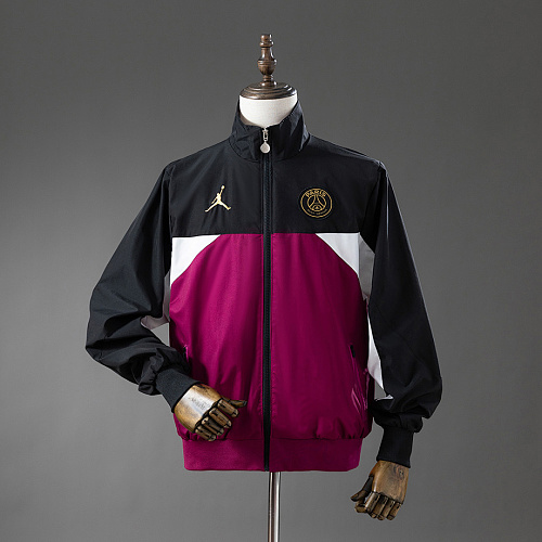 Paris Saint-Germain PSG Collaboration Windbreaker - Black & Psychedelic Purple S-XXL
