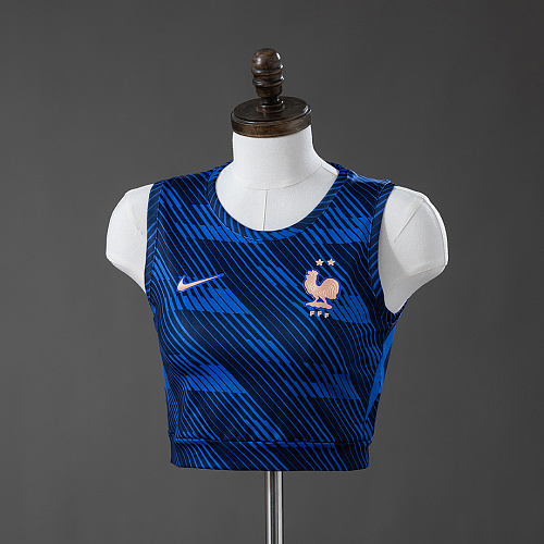 France France 2026 Home Women's Crop Top Style Vest S-XXL