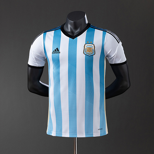 Argentina Argentina 2014 Home Player Version Retro Jersey S-3XL