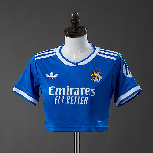 Real Madrid Real Madrid 25/26 Third Away Women's crop top style S-XXL