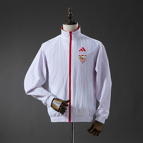 Sevilla Sevilla Reversible Jacket Windbreaker - Red & White S-XXL