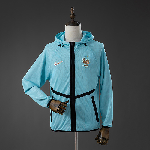 France France 2026 Men's Football Anthem Jacket - Light Blue S-XXL