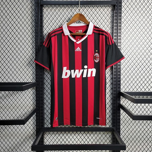 AC Milan Retro 2009-10 AC Milan Home Size S-XXL