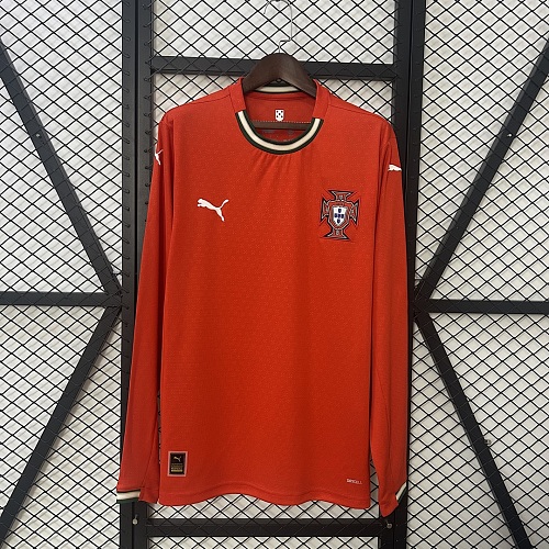 Portugal 2025 Long sleeve Portugal Home S-XXL