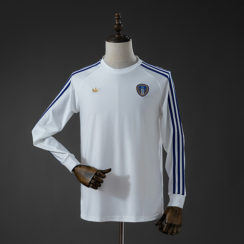 Leeds United Leeds United Terrace Icons White Long Sleeve T-Shirt S-XXL