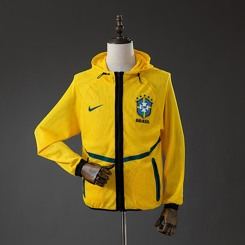 Brazil Brazil 2026 Men's Football Anthem Jacket - Yellow S-XXL