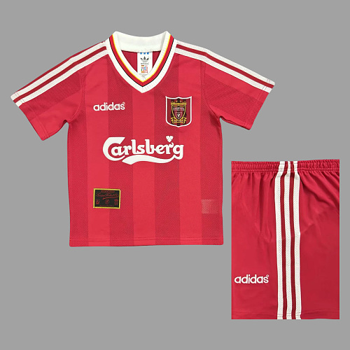 Liverpool 95/96 Liverpool Home Kids Retro Soccer Jersey Size 16-28
