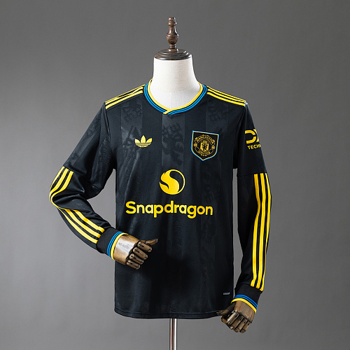 Manchester United M-U 25/26 Third Away Long-Sleeve Jersey S-4XL