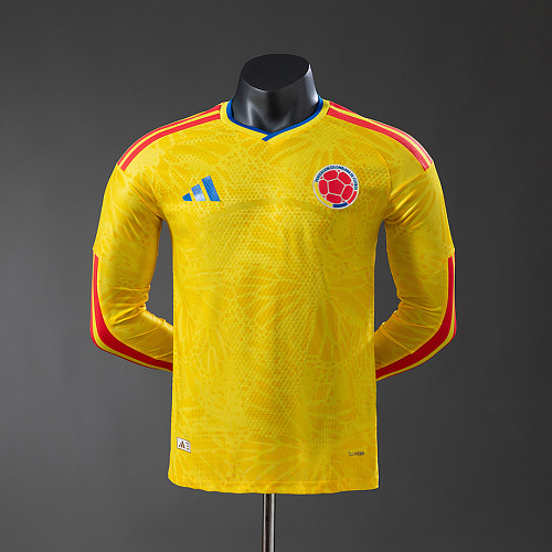 Colombia Columbia 2026 Home Long-Sleeve Player Version Jersey S-4XL
