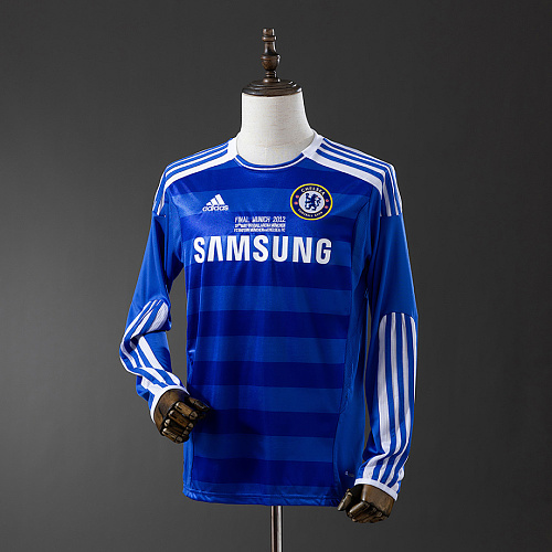 Chelsea Chelsea 2011/12 Home UEFA Champions League long sleeve Retro Jersey S-XXL