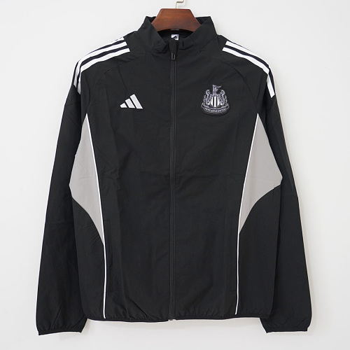 Newcastle United 25/26 Newcastle United Black Windbreaker