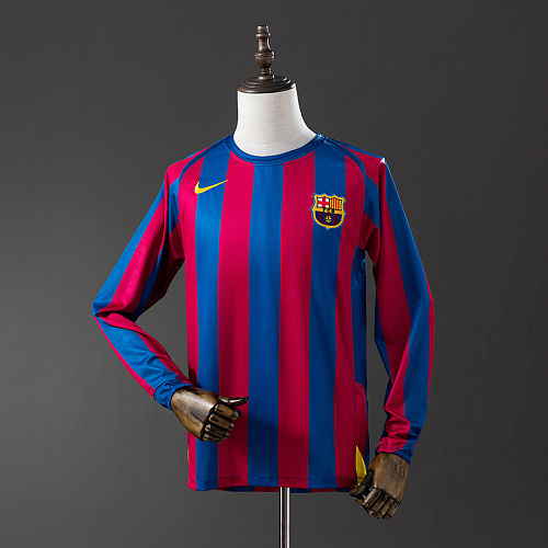 Barcelona Barcelona 2005/06 Home Long Sleeve Retro Jersey S-XXL