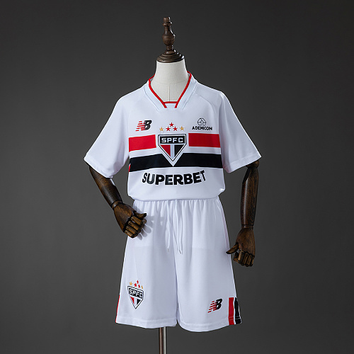 São Paulo São Paulo 26/27 Home Kids Kit Jersey Size 16-28