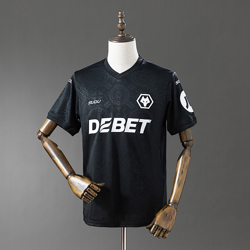 Wolverhampton Wanderers Wolves 25/26 Goalkeeper Jersey Black S-4XL