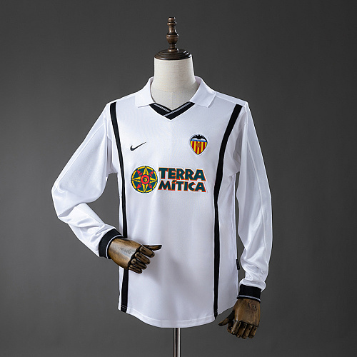 Valencia Valencia 00/01 Retro Long-Sleeve Jersey S-XXL