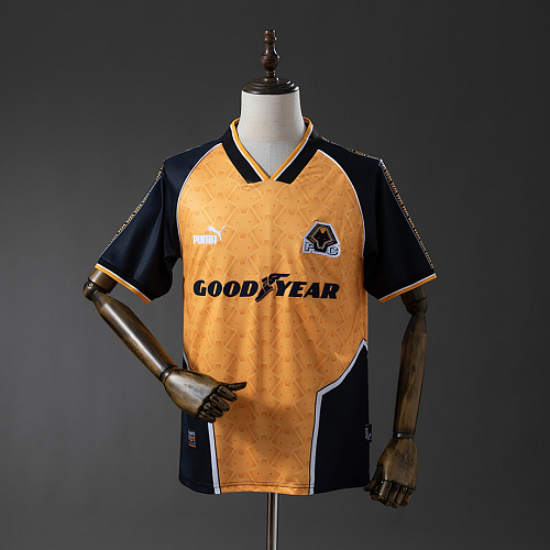 Wolverhampton Wanderers Wolves 96/98 Home Retro Jersey S-XXL