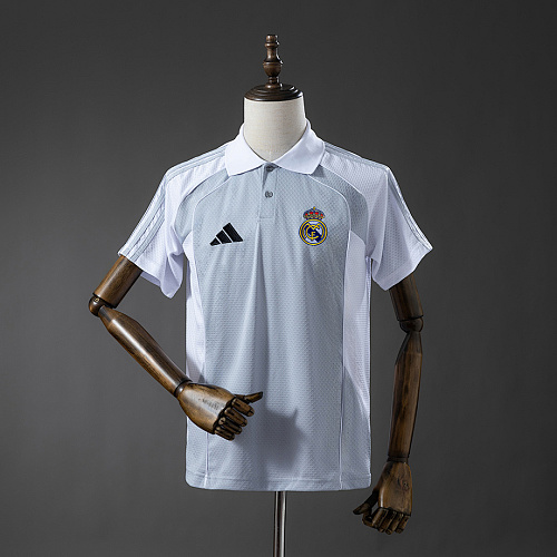 Real Madrid Real Madrid 25/26 POLO - Grey & White S-XXL