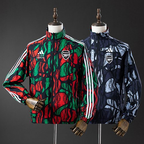 Arsenal Arsenal Reversible Jacket Windbreaker - Red & Black S-XXL