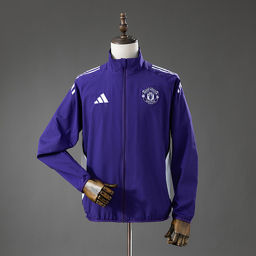 Manchester United M-U 25/26 Training Windbreaker - Purple S-XXL