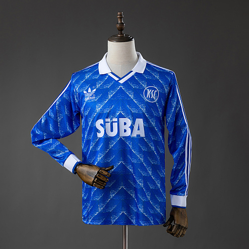 Karlsruher Karlsruher 89/90 Home Retro Long Sleeved Jersey S-XXL