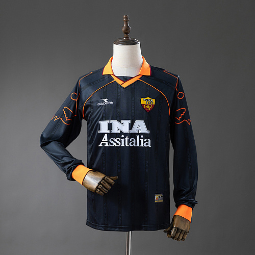 Roma Roma 99/00 Third Away Long-Sleeved Retro Jersey S-4XL