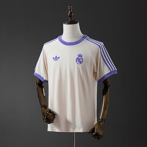 Real Madrid Real Madrid Originals 3-stripes beige t-shirt S-3XL