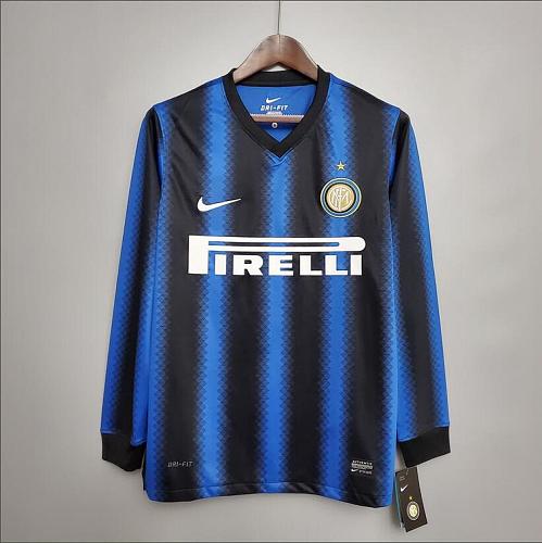 Inter Milan Retro long-sleeved 10/11 Inter Milan home S-XXL