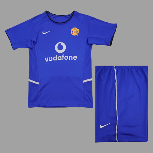 Manchester United 02/03 Manchester United Third Kids Retro Soccer Jersey Size 16-28